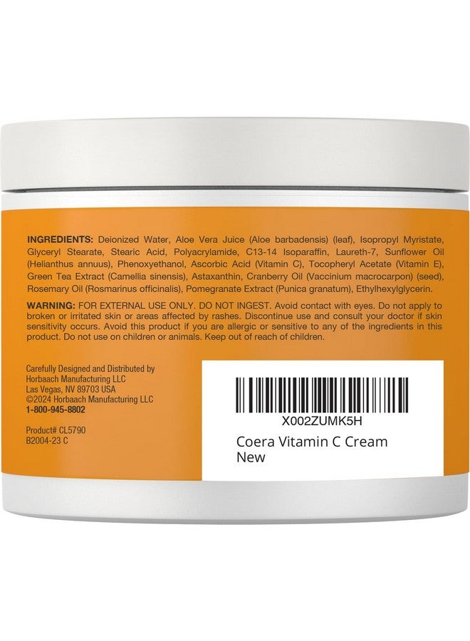 Vitamin C Cream | 4Oz | Brightening + Firming Formula | Free Of Parabens Sls & Fragrances | Dark Spot Masker For Face Skin & Eyes | Packaging May Vary