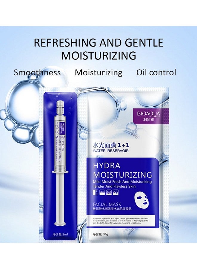 Hydra Collagen Mask Mild Moist Face Tender Skin Hyaluronic Oil Control Beautiful Skin Moisturizing 5Pack