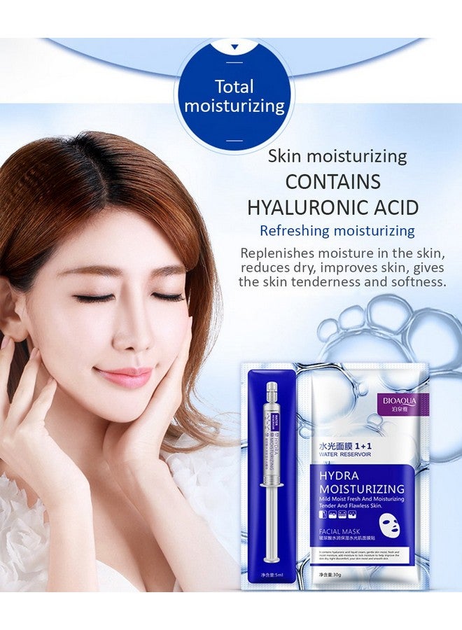 Hydra Collagen Mask Mild Moist Face Tender Skin Hyaluronic Oil Control Beautiful Skin Moisturizing 5Pack