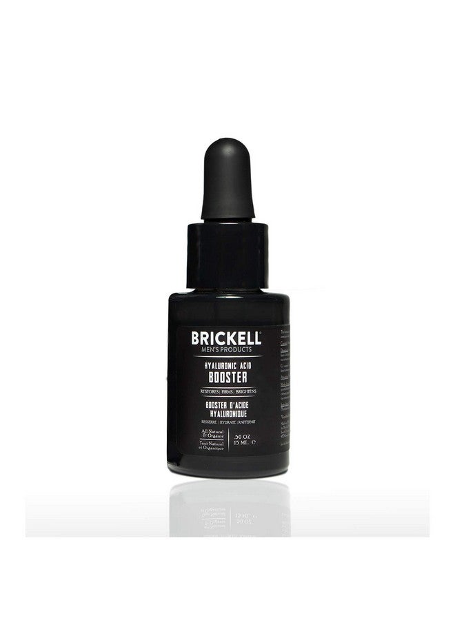 Brickell Men'S Hyaluronic Acid Booster Serum For Men Natural And Organic Hyaluronic Acid Booster For Face To Hydrate And Nourish Skin Reduce Fine Lines And Wrinkles Unscented .50 Ounce