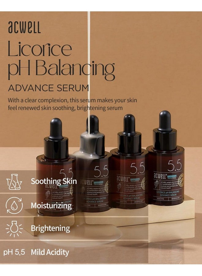 Licorice Ph Balancing Advanced Facial Serum Ampoule 1.01 Fl.Oz. Radiance And Dark Spot Care Face Serum For Dull Skin Reduces Acne And Blemishes Minimizes Fine Lines Healthy Glow Skin