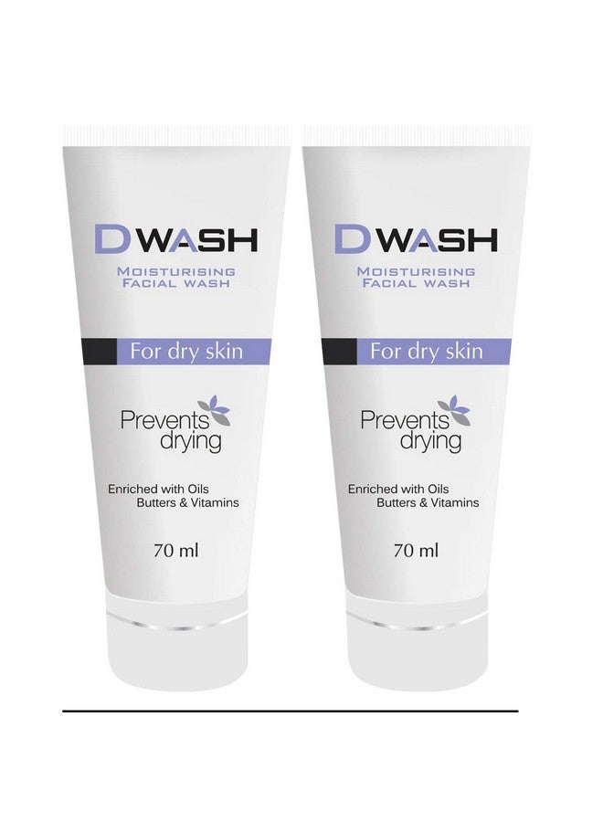 Dwash Creamy Moisturising Face Wash70Ml Pack Of 2