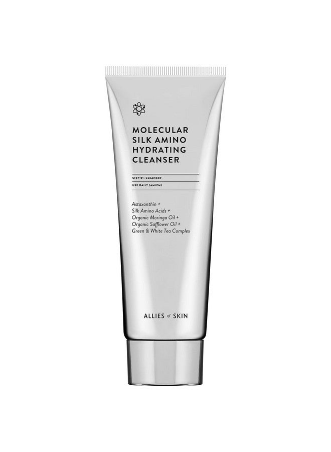 Molecular Silk Amino Hydrating Cleanser: Hyaluronic Acid Ceramides Safflower & Moringa Oils. Nourishes Conditions & Repairs 100 Ml/2.4 Oz