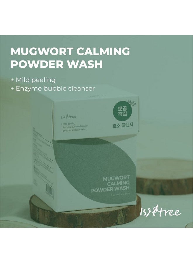 Mugwort Powder Wash 1G 0.03Oz X 25Ea | Mild Peeling | Enzyme Bubble Cleanser | Soothes Sensitive Skin