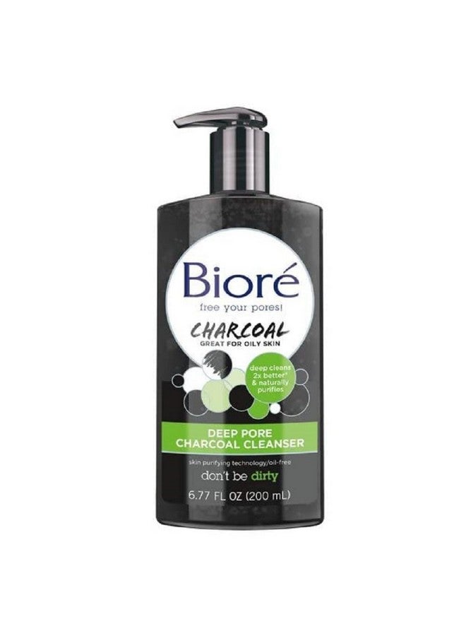 Biore Deep Pore Charcoal Cleanser 6.77 Fl Oz (Pack Of 2)