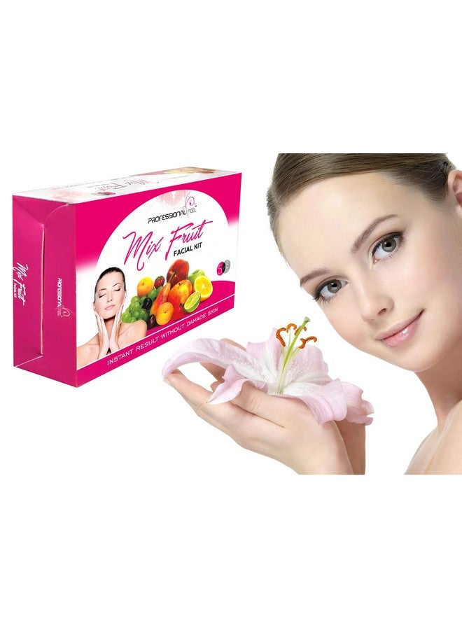 Mix Fruit + Gold Facial Kit Special Combo Anti Tan Beauty Parlour Diamond Suitable For Unisex (Set Of 5)