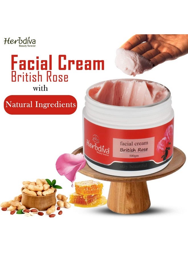 British Rose Face Cream For Flawless And Cleansed Skin500G…