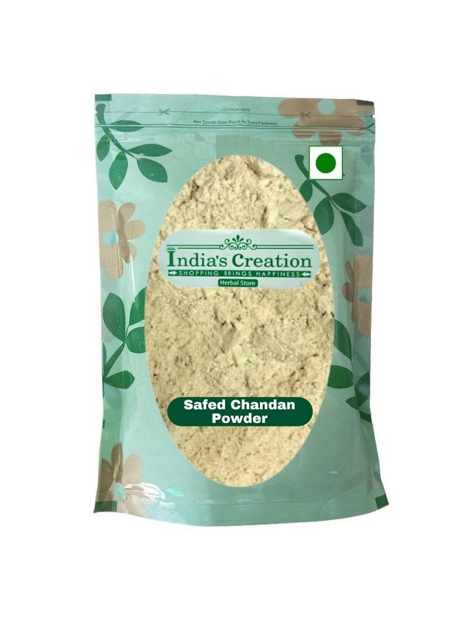 White Sandalwood Powdersafed Chandan Powderraw Herbedible & Cosmetics Usesingle Herbjadi Booti (100Gm)