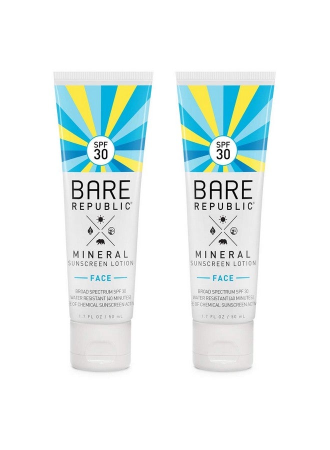 Mineral Face Sunscreen Lotion. Lightweight, Unscented And Waterresistant Face Moisturizer, 1.7 Oz, 2 Pack, Packaging May Vary