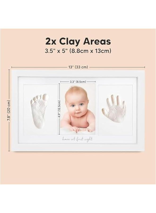 0TO1 Baby Handprint Footprint Kit, Keepsake Photo Frame for Newborn Boys & Girls, Baby Gifts,Personalized Baby Milestone Gift, Nursery Decor,Baby Shower Gifts for Girls Boys