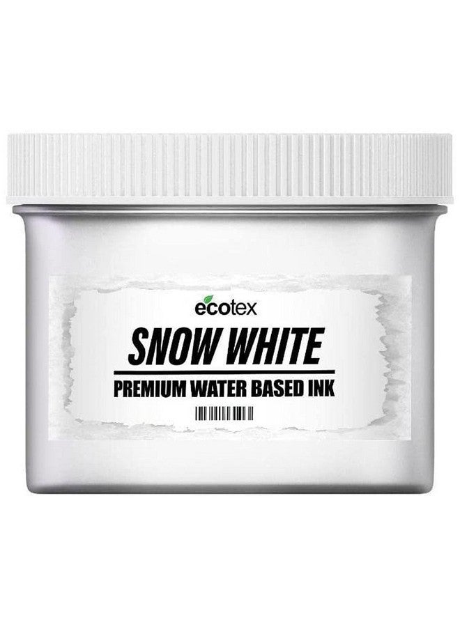 Ecotexscreen Printing Ink Snow White (Pint 16Oz.) Water Based Fabric Ink Silk Screen Ink Soft Fabric Ink Or Screen Ink For Shirt Printing Screen Printing Supplies For Screen Printing Kit