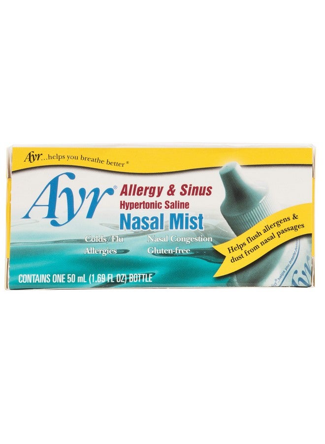 Allergy & Sinus Hypertonic Saline Nasal Mist, White, 1.69 Fl Oz