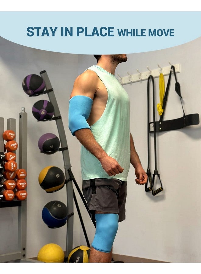 Elbow & Knee Ice Pack Wrap For Injuries, Compression Sleeve For Knees Replacement Surgery, Reusable Gel Hot Cold Pack Recovery For Knee, Elbow, Ankle, Arm, Calf, Leg, Wrist, Fsa Hsa Eligible