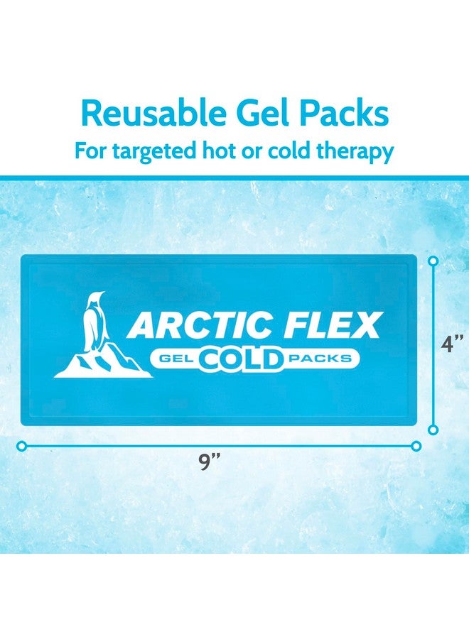 Gel Replacement Packs Gel Ice Packs Reusable For Knee Ice Brace Hot And Cold Gel Pack For Injuries, Pain Relief, Swelling Flexible Therapy Compression Wrap Athletic, Women, Men