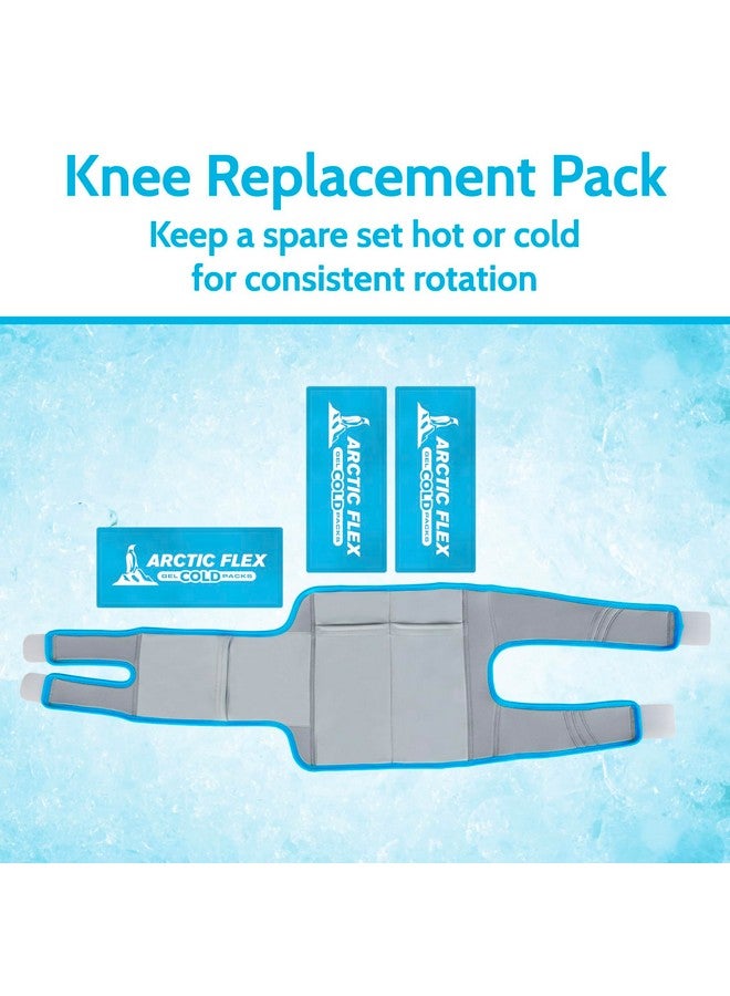 Gel Replacement Packs Gel Ice Packs Reusable For Knee Ice Brace Hot And Cold Gel Pack For Injuries, Pain Relief, Swelling Flexible Therapy Compression Wrap Athletic, Women, Men