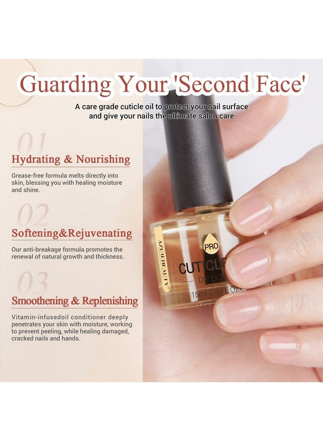 Cuticle Oil 15Ml Natural Nail Nourishing Oil & Cuticles Care Strengthener Oil With Vitamin E And Keratin For Repair Moisturize And Strengthener For Damaged Nails