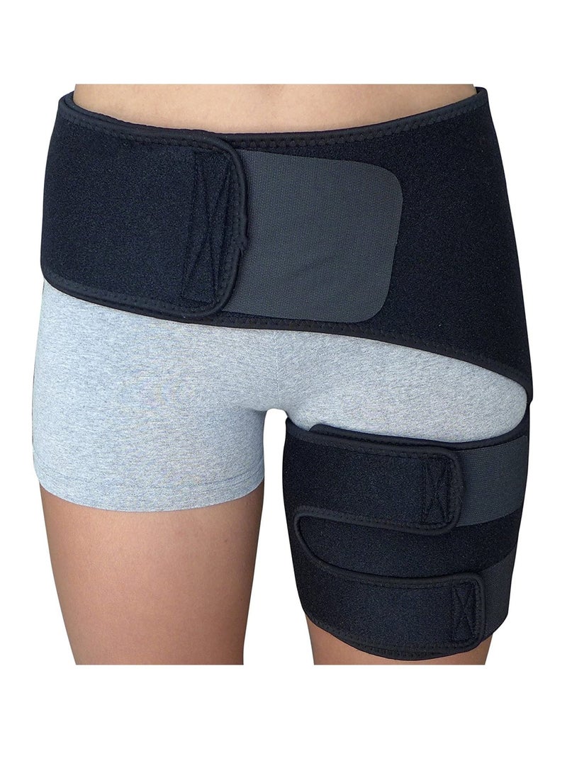 Hip Brace, Sciatica Pain Relief Brace, Thigh Supports, Thigh Hamstring Compression Support Wrap for Sciatica Pain Relief, SI Joint for Labral Tear, Arthritis, Bursitis, Sciatic Nerve pain