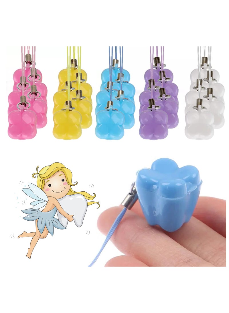 50 Colorful Tooth Holders for Kids - 50 Pcs Keepsake Tooth Boxes for Lost Baby Teeth, Perfect for Storing Milk Teeth