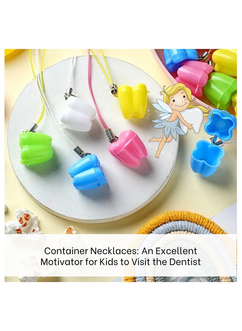 50 Colorful Tooth Holders for Kids - 50 Pcs Keepsake Tooth Boxes for Lost Baby Teeth, Perfect for Storing Milk Teeth