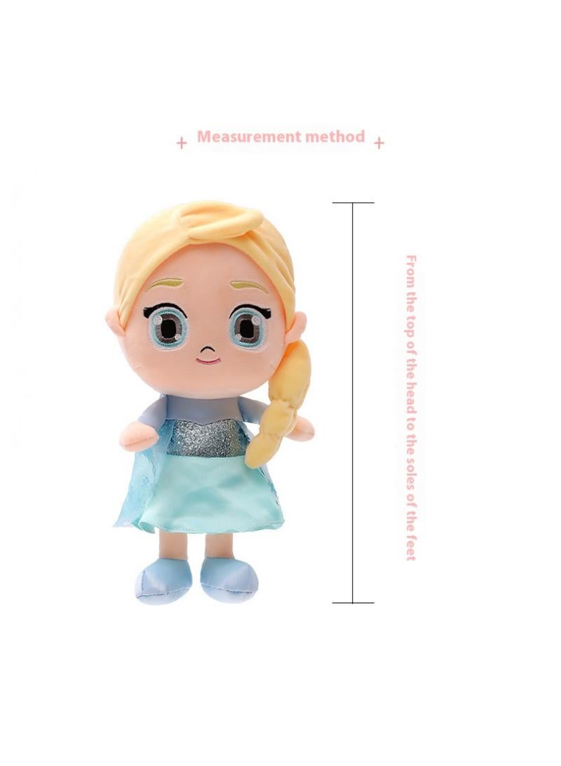 2-Piece Frozen Princess Anna And Elsa Plush Toy Perfect Present For Kids And Adult 30cm