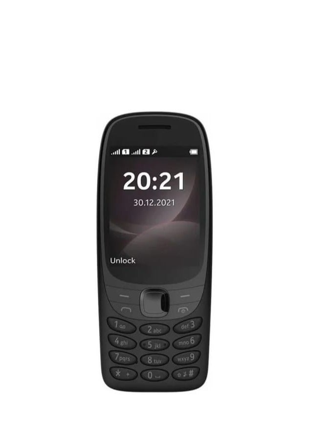 6310 Mobile Phone Compatible Dual Sim (Black)