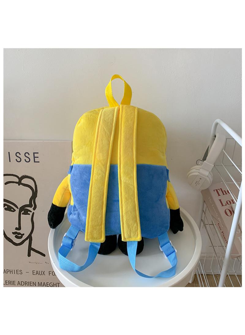 Minions Children's Plush Backpack Kindergarten Backpack Plush Shoulder Bag Gift For Kids