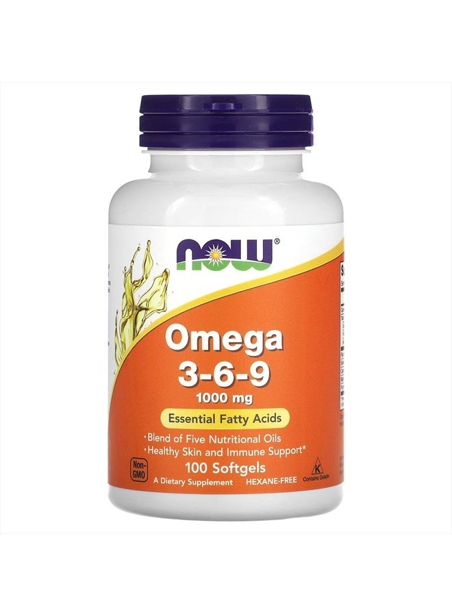 Foods Omega 3-6-9, 1,000 mg, 100 Softgel