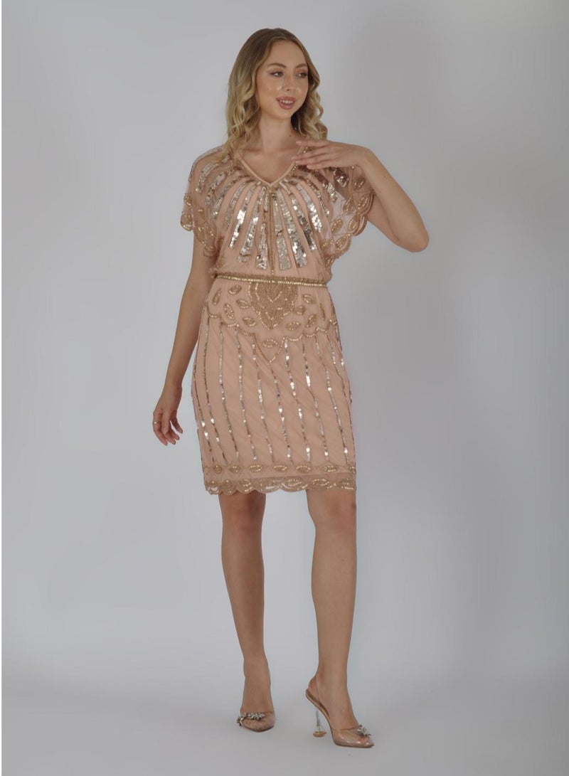 Flare Sleeve Dress