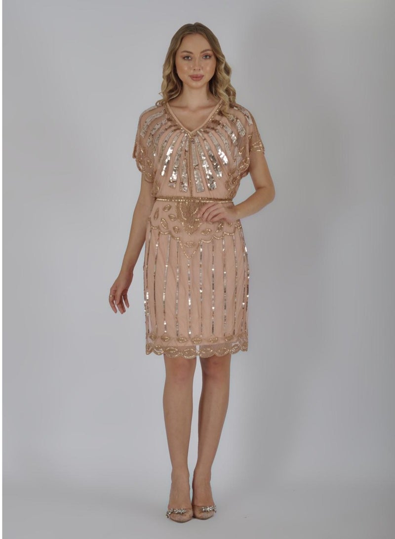 Flare Sleeve Dress