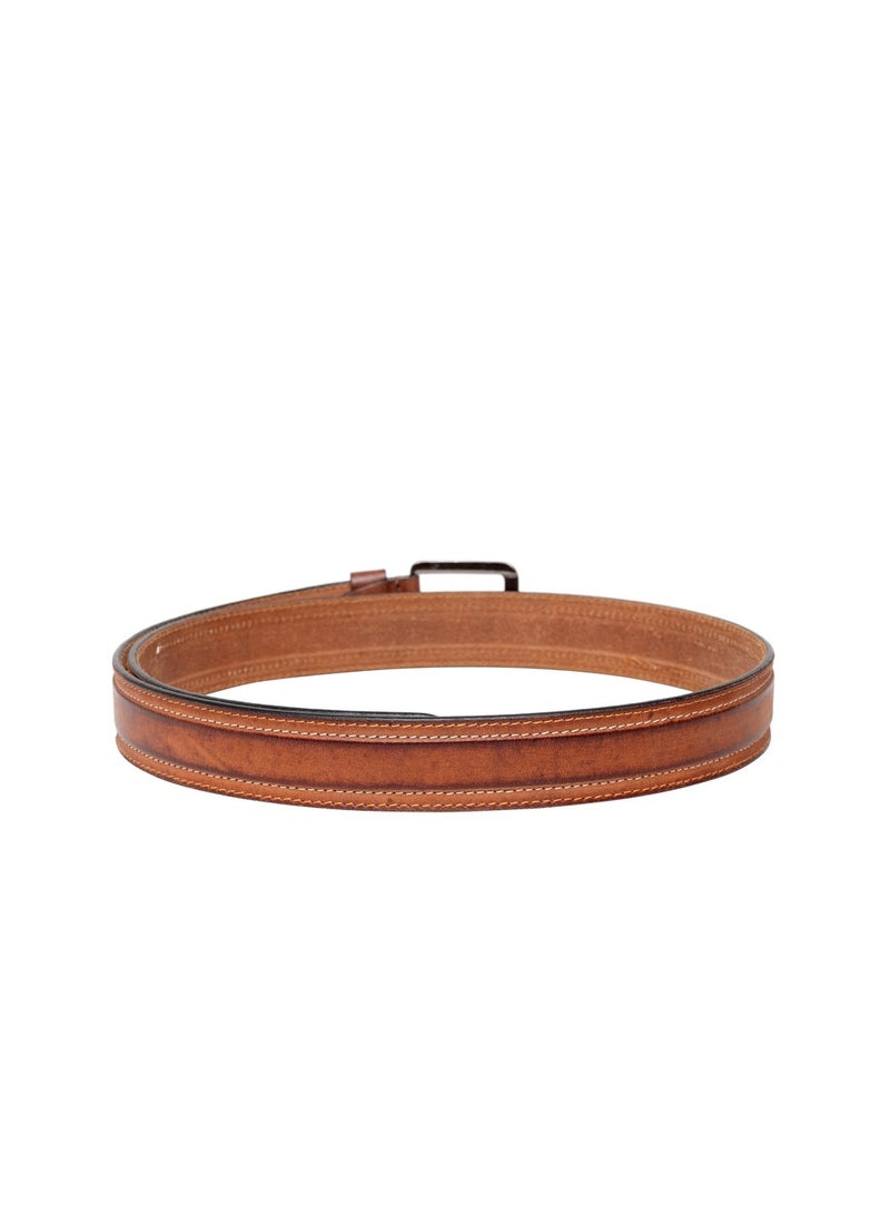Genuine Leather Casual Tan Belt for Men