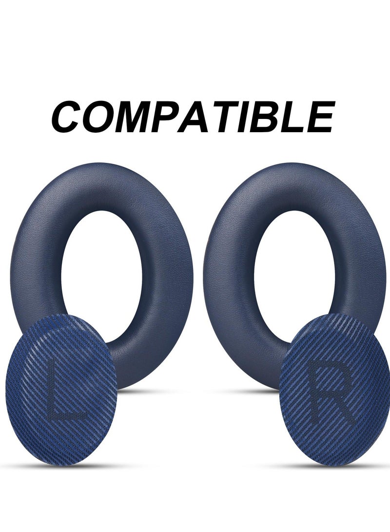 Replacement Ear Pads Compatible for Bose QC35 & QC35ii Over-Ear Headphones Made- Comfortable Adaptive Memory Foam and Extra Durable Earpads Kit for Bose QuietComfort 35 &35ii(Navy blue)