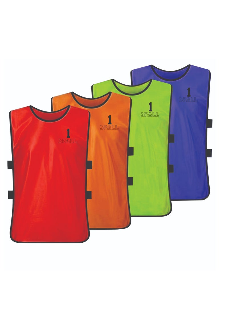 12pcs Numbered Sports Pinnies for Soccer and Basketball Scrimmages - Set of 12 Practice Vests for Adults