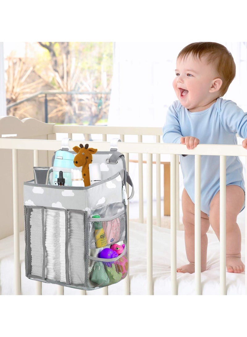 Hanging Diaper Storage Rack, Diaper Rack Stacker, for Changing Diapers In Baby Beds for Girls and Boys, Can Hold Baby Shower Gifts, Bedside Storage Bag