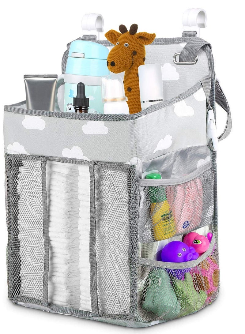 Hanging Diaper Storage Rack, Diaper Rack Stacker, for Changing Diapers In Baby Beds for Girls and Boys, Can Hold Baby Shower Gifts, Bedside Storage Bag