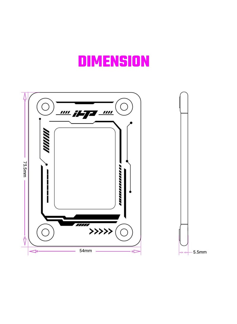 CPU Contact Frame, LGA 1700 CPU Contact Frame, CPU Corrective Fixing Bracket, Suitable for Intel 12/13/14 Gen Anti-Bend Fixing Fixture