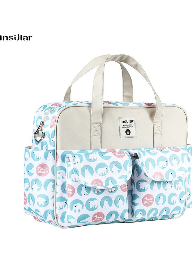 Polar Bear Printed Baby Diaper Handbag