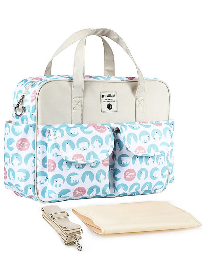 Polar Bear Printed Baby Diaper Handbag