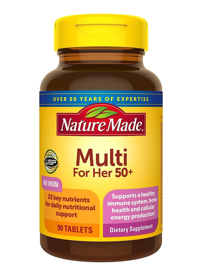 Women'S Multivitamin 50+ Tablets 90 Count For Daily Nutritional Support