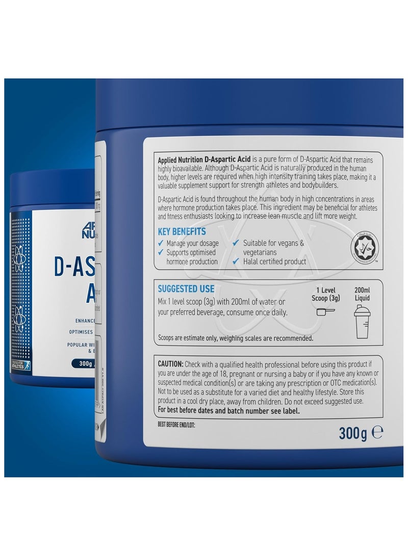 D-Aspartic Acid - Natural Booster for Enhanced Performance 300 g