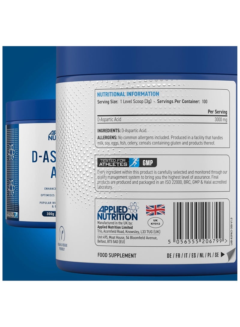 D-Aspartic Acid - Natural Booster for Enhanced Performance 300 g