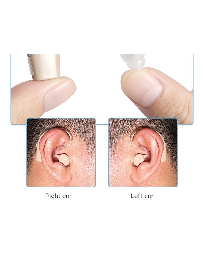 Hearing Aids for Senior, Rechargeable Hearing Aids with Noise Cancelling,Upgraded Hearing Amplifier for Hearing Loss Personal Sound Assist Devices with Volume Control,Black color 1pcs