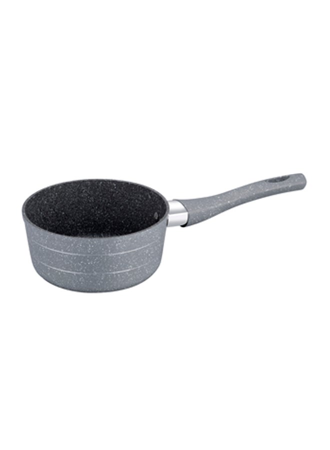 Marble Coated Saucepan Grey 18x8.2cm