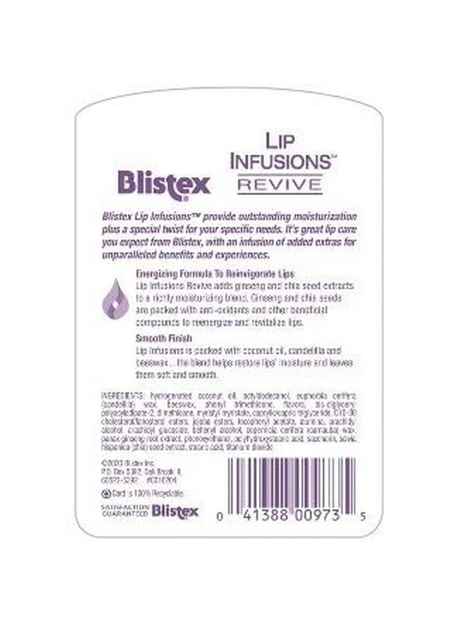 Lip Infusions Revive Lip Moisturizer 0.13 Ounce (6 Pack)