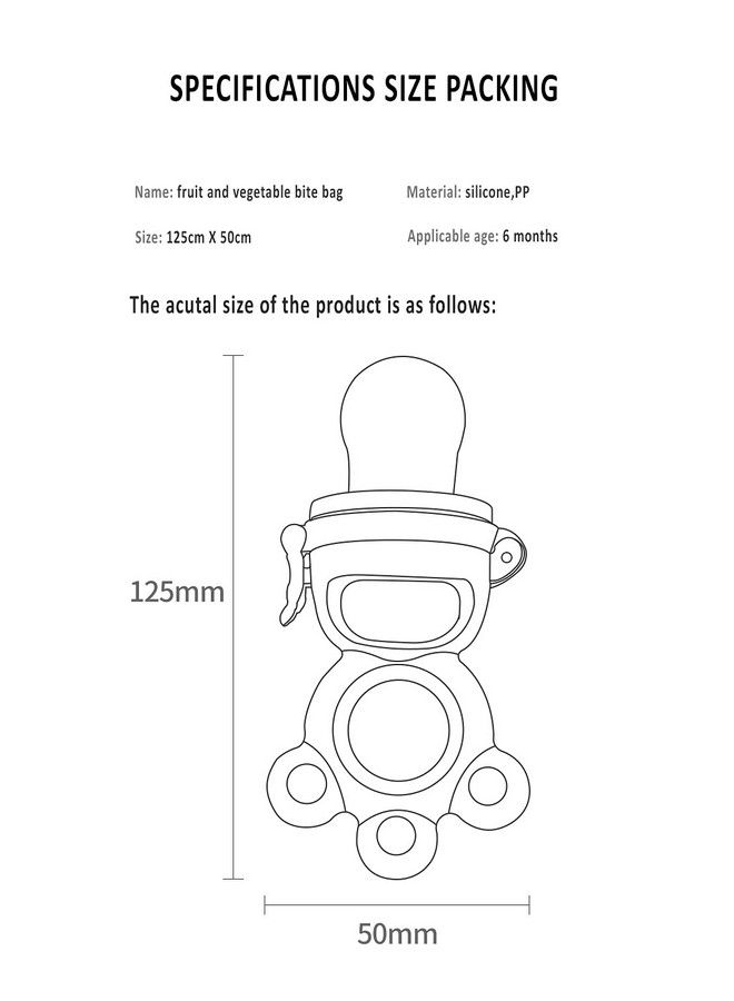 Baby Soother;Fruit Feeder For Toddlers From 0 To 3 Years (Assorted)