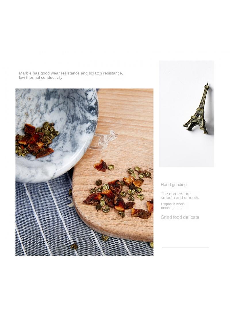 Marble Granite Mortar And Pestle kitchen Small Tool For Grinder And Garlic Jar