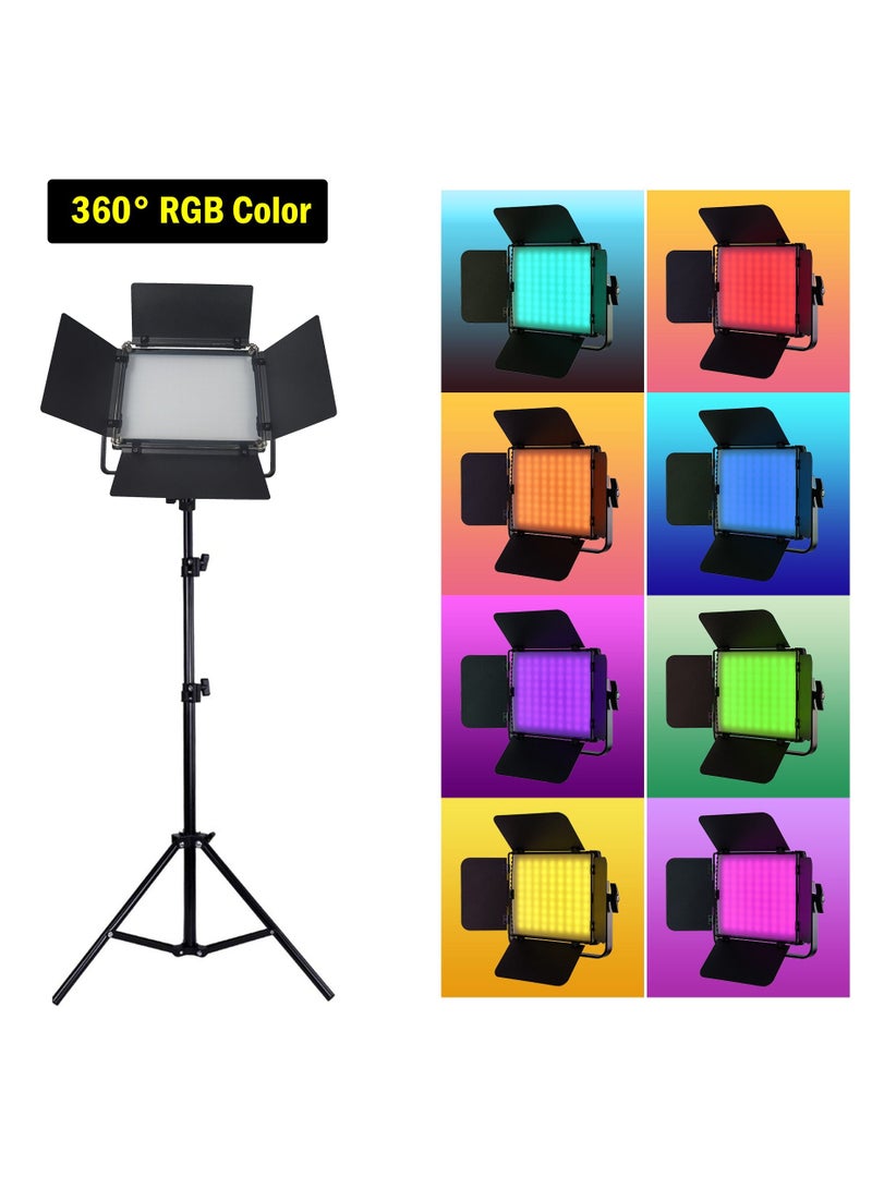 RGB-216 LED Video Light with 200cm Stand ( 2-Pack )