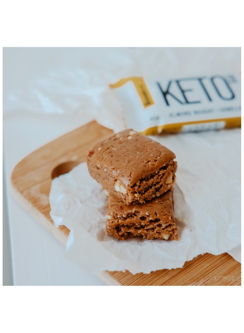 Protein Keto Bar with Almond Nougat and Vanilla 12x40g