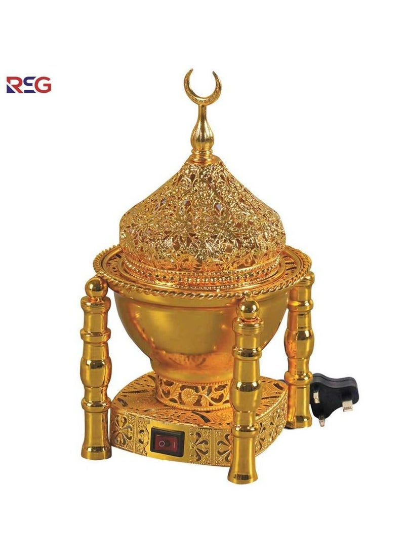 RSG – Luxurious Design Oud Incense Burner Mabkhara Electric Gold – WF-A032