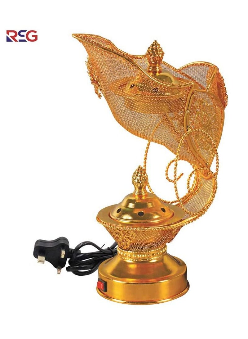 RSG – Unique Design Electric Oud Bakhoor Incense Burner Mabkhara Gold – WF-113-G