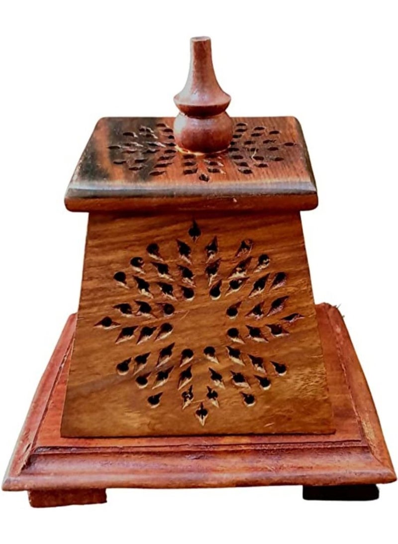 Wooden  Mabkhar incense burner bhakhoor burner